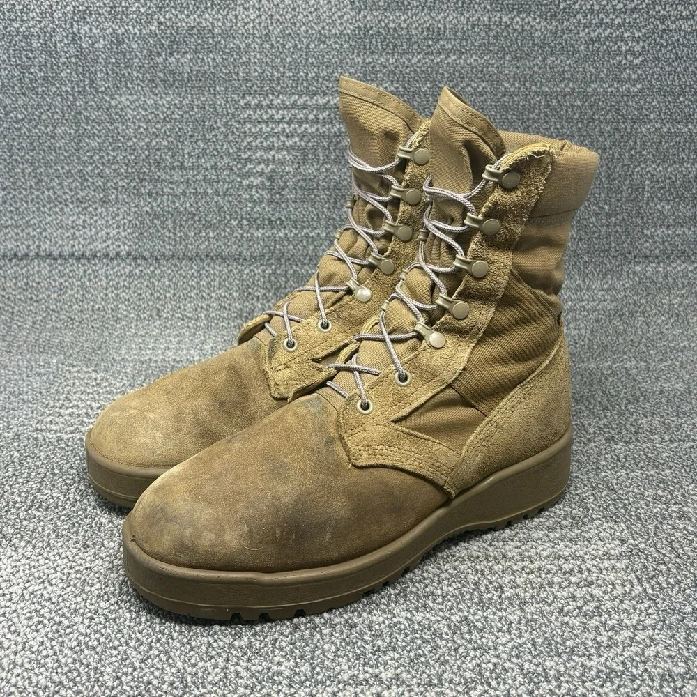 US Army Hot Weather Combat Boots Coyote Men's 8W Vibram Military Tactical USA